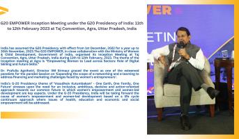 G20 EMPOWER Inception Meeting under the G20 Presidency of India: 11th to 12th February, 2023 at Taj Convention, Agra, Uttar Pradesh, India