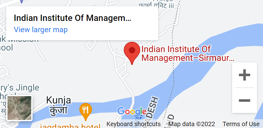 INDIAN INSTITUTE OF MANAGEMENT SIRMAUR